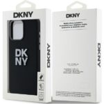 DKNY DKHCP15XSMCBSK iPhone 15 Pro Max 6.7" black hardcase Liquid Silicone Metal Logo - imagine 8
