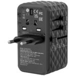 Verbatim Travel Adapter EU/UK/US GaN 2xUSB-A/2xUSB-C PD 100W UTA-06 black 32121 - imagine 2