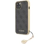 Guess GUHCP14SGF4GGR iPhone 14 / 15 / 13 6.1" grey hardcase 4G Charms Collection - imagine 2
