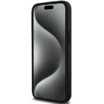 Case BMW BMHMP15X23PUCPK iPhone 15 Pro Max 6.7" black hardcase Perforated Twisted Line MagSaf - imagine 5
