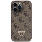 Guess GUHCP13XP4TDSCPW iPhone 13 Pro Max 6.7" brown hardcase Crossbody 4G Metal Logo - imagine 3