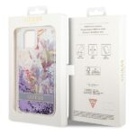 Guess GUHCP14MLFLSU iPhone 14 Plus / 15 Plus 6.7" purple hardcase Flower Liquid Glitter - imagine 8