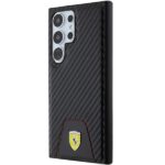 Ferrari FEHCS24LN3PUK S24 Ultra S928 black hardcase Carbon Stitched Bottom - imagine 2