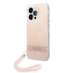 Guess GUOHCP14XH4STP iPhone 14 Pro Max 6,7" pink hardcase 4G Print Strap