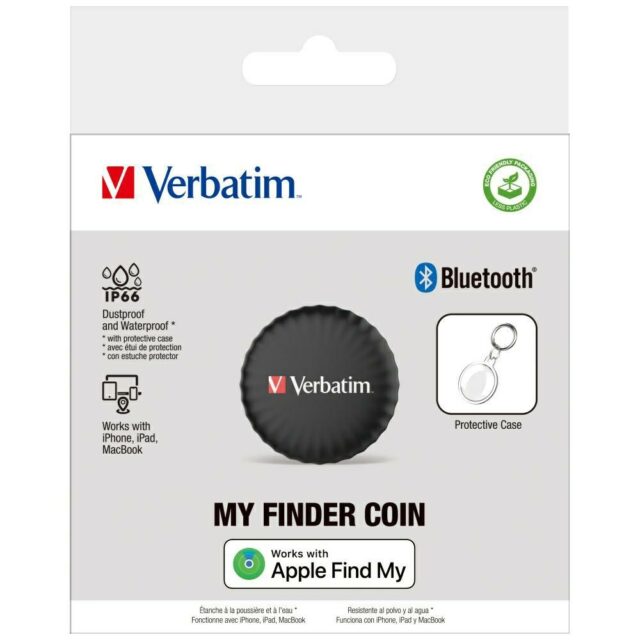 Verbatim My Finder Coin Bluetooth black - tracking device MYFC-01B 32133 - imagine 8