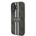 Guess GUHMP16MP4RPSW iPhone 16 Plus 6.7" brown hardcase 4G Printed Stripes MagSafe - imagine 2