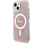 Guess GUHMP15SH4STP iPhone 15 / 14 / 13 6.1" pink hardcase IML 4G MagSafe - imagine 2