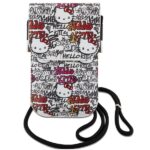Hello Kitty Handbag HKOWBHDGPTE Beige Leather Tags Graffiti Cord - imagine 2