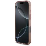 Guess IML Flowers Pearl Strap MagSafe Case for iPhone 17 Pro Pink - imagine 5