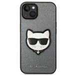 Karl Lagerfeld KLHCP14MSAPCHG iPhone 14 Plus / 15 Plus 6,7" hardcase silver Saffiano Choupett - imagine 3