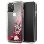 Guess GUHCN58GLHFLRA iPhone 11 Pro 5,8" raspberry hard case Glitter Hearts