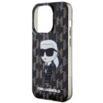 Karl Lagerfeld KLHCP15LHNKMKLK iPhone 15 Pro 6.1" black hardcase Monogram Ikonik - imagine 6