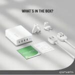 4smarts Ładowarka sieciowa 200W GaN FlexPro 4xUSB-C biała/white 544200 - imagine 4