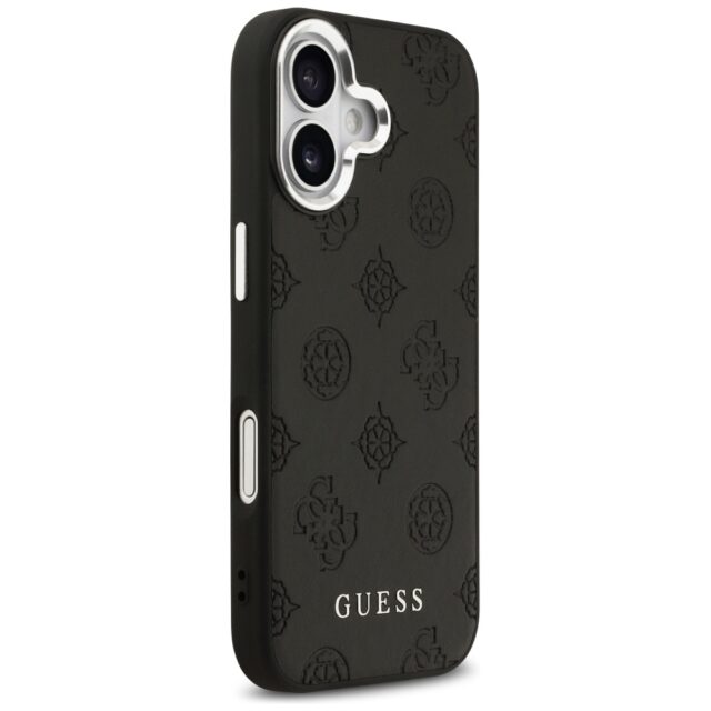 Guess Peony Hot Stamp Script MagSafe Case for iPhone 17 Black - imagine 4