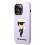 Karl Lagerfeld KLHCP14XSNIKBCU iPhone 14 Pro Max 6,7" hardcase purple Silicone Ikonik - imagine 2