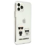 Karl Lagerfeld KLHCN65CKTR iPhone 11 Pro Max hardcase Transparent Karl & Choupette - imagine 4