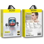 Wireless headphones AWEI TP100 ENC   Bluetooth 5.4 TWS + docking station black - imagine 9