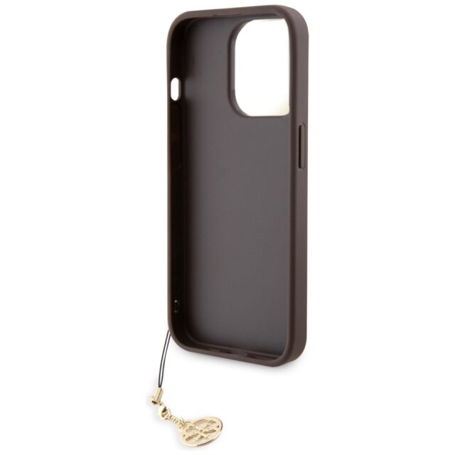 Guess GUHCP15LGF4GBR iPhone 15 Pro 6.1" brown hardcase 4G Charms Collection - imagine 7