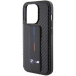Case BMW BMHCP15XGSPCCK iPhone 15 Pro Max 6.7" black hardcase Grip Stand Smooth & Carbon - imagine 7