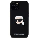 Karl Lagerfeld KLHMP15SSKHPPLK iPhone 15 6.1" black hardcase Silicone Karl Head Print MagSafe - imagine 3