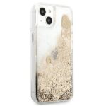 Guess GUHCP13MGLHFLGO iPhone 13 / 14 / 15 6,1"gold hardcase Glitter Charms - imagine 4