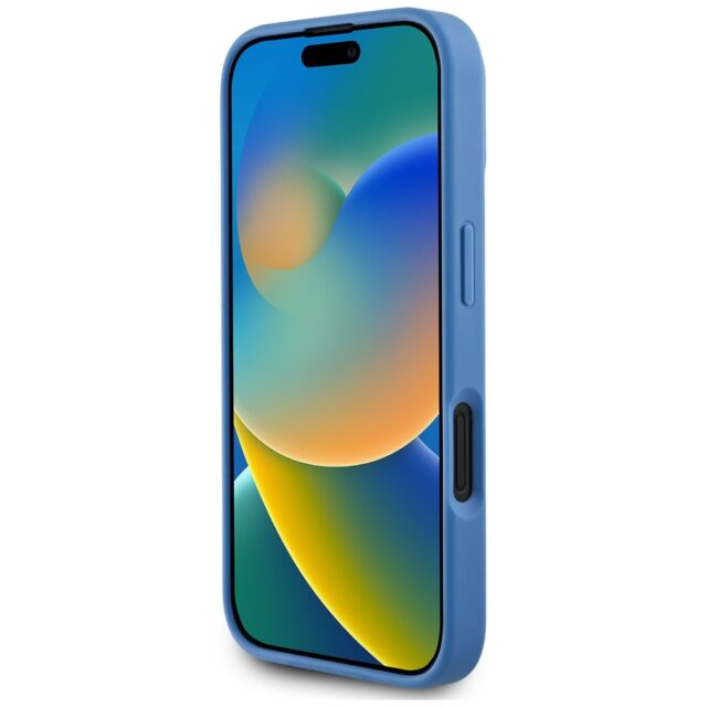 Case Guess 4G Circle Classic Logo MagSafe for iPhone 16 blue - imagine 5