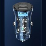 USAMS car charger C31 3A 2xUSB-A Fast Charge blue CC162CC02 (US-CC162) - imagine 10