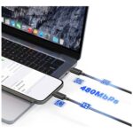 Cable USAMS KY Series US-SJ696 60W USB-C to USB-C 2m white - imagine 8