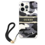 Guess GUHCP13XKCABBK iPhone 13 Pro Max 6,7" black hardcase Camo Strap Collection - imagine 3