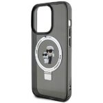 Karl Lagerfeld KLHMP15XHMRSKCK iPhone 15 Pro Max 6.7" black hardcase Ring Stand Karl&Choupettt - imagine 6