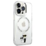 Karl Lagerfeld KLHMP13LHNKCIT iPhone 13 Pro 6,1" hardcase transparent Iconic Karl&Choupette Magsafe - imagine 4