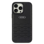 Audi Synthetic Leather iPhone 16 Pro Max 6.9" black hardcase AU-TPUPCIP16PM-GT/D2-BK