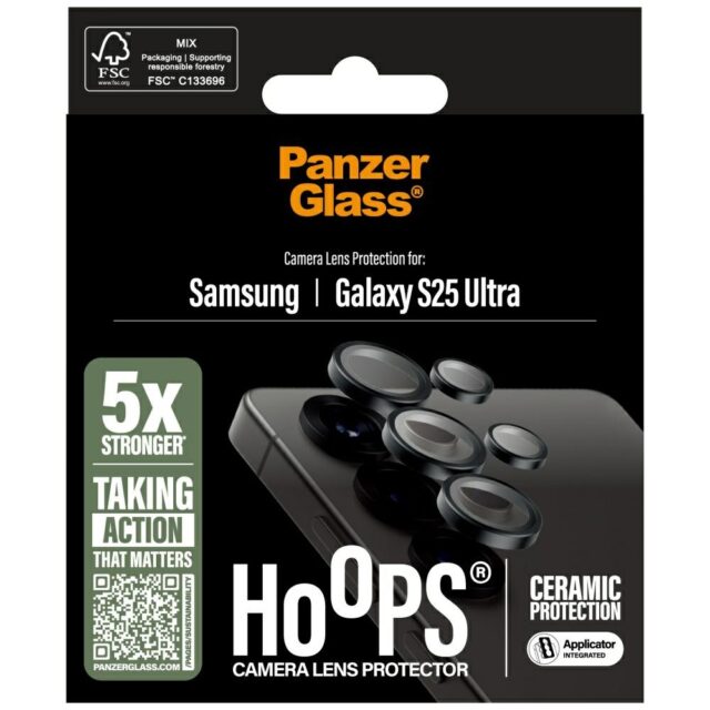 PanzerGlass Hoops Lens Protector for Samsung Galaxy S25 Ultra ceramic - imagine 4