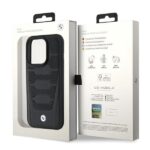Case BMW BMHCP15L22RPSK iPhone 15 Pro 6.1" black Leather Seats Pattern - imagine 8