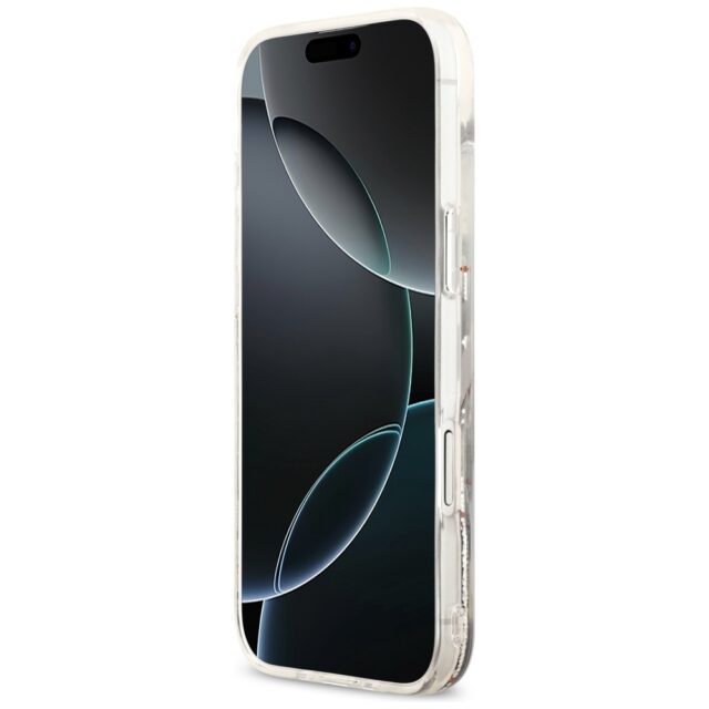 Karl Lagerfeld Liquid Glitter Choupette Logo MagSafe Case for iPhone Air Clear - imagine 5