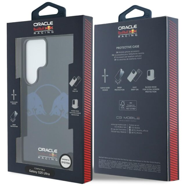 Case Red Bull Two Bulls Logo MagSafe for Samsung Galaxy S25 Ultra navy - imagine 8