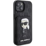 Karl Lagerfeld KLHCP15SSAKKNSCK iPhone 15 / 14 / 13 6.1" black hardcase Saffiano Cardslots and - imagine 4