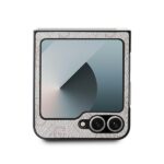 Guess GUHCZF64GMGPI Z Flip6 F741 pink Leather 4G Metal Logo - imagine 3