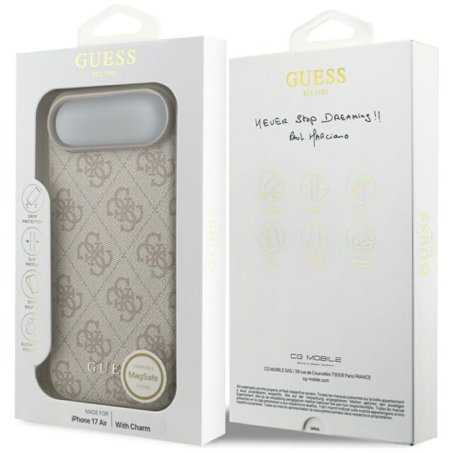 Guess 4G Charms Collection MagSafe Case for iPhone Air Pink - imagine 7