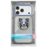 Case Nimmy Glasses Cool Dog MagSafe for  iPhone 17 grey - imagine 2
