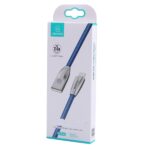 USAMS Braided U-Light Lightning Cable blue 1.2m IPZSUSB03 (US-SJ182) - imagine 2