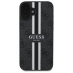 Guess GUHMP16SP4RPSK iPhone 16 6.1" black hardcase 4G Printed Stripes MagSafe - imagine 3