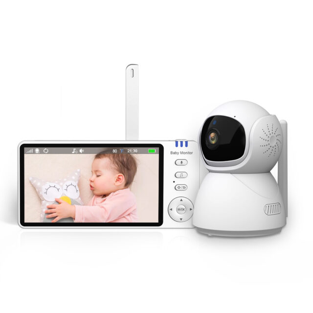 Extralink Reya | Electronic baby monitor | MO570 with 5 inch monitor, VOX 2.4 GHz - imagine 4