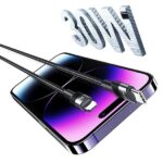 USAMS USB-C to Lightning cable 30W 1.2m black SJ729USBSG01 (US-SJ729) (tube) - imagine 4