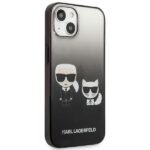 Karl Lagerfeld KLHCP13MTGKCK iPhone 13 / 14 / 156,1" hardcase black Gradient Ikonik Karl & Choupette - imagine 4