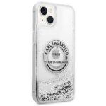 Karl Lagerfeld KLHCP14SLCRSGRS iPhone 14/ 15 / 13 6,1" silver hardcase Liquid Glitter RSG - imagine 4