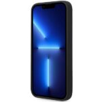 BMW BMHCP15SSILBK iPhone 15 / 14 / 13 6.1" black hardcase Silicone Metal Logo - imagine 5