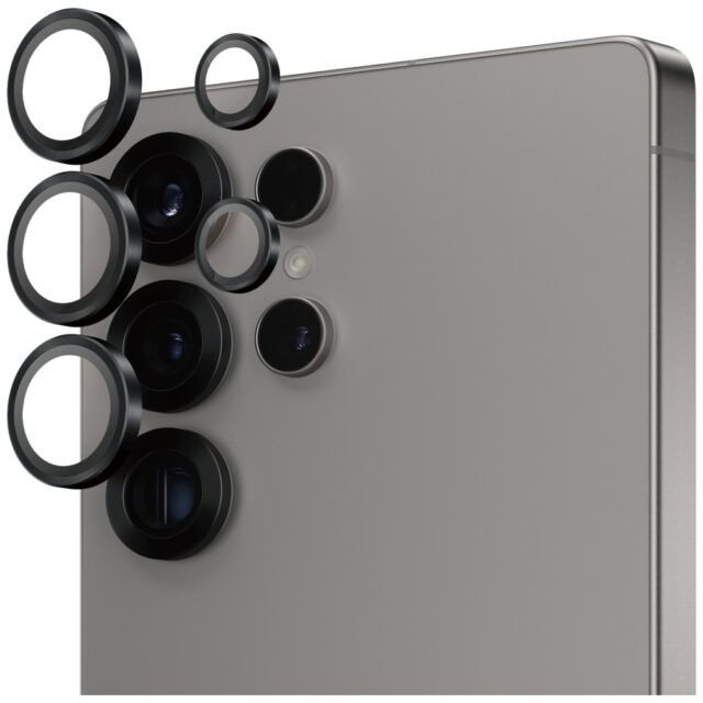 PanzerGlass Hoops Lens Protector Tempered Glass for Samsung Galaxy S25 Ultra Black - imagine 2