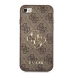 Guess GUHCI84GMGBR iPhone 7/8/SE2020 / SE 2022 brown hardcase 4G Big Metal Logo - imagine 3