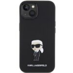 Karl Lagerfeld KLHCP15MSMHKNPK iPhone 15 Plus / 14 Plus 6.7" black Silicone Ikonik Metal Pin - imagine 3